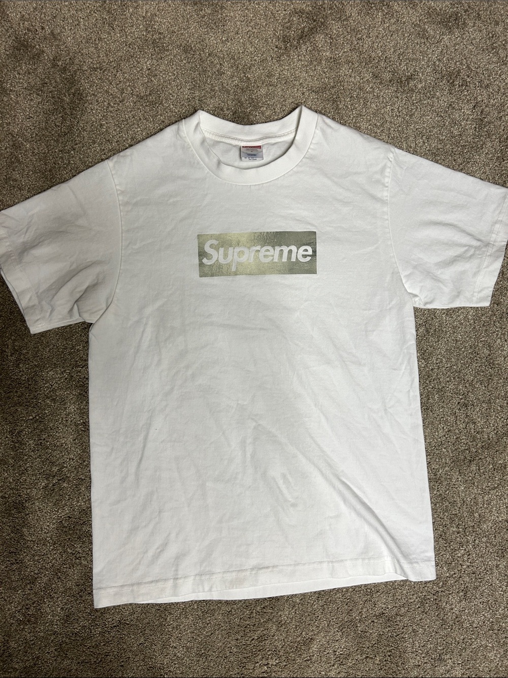 Supreme Silver Box Logo Tee Shirt Second To None